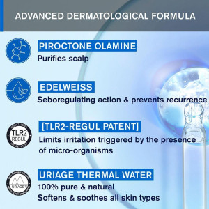 Uriage Ds Hair Champú Suave Regulador 500Ml
