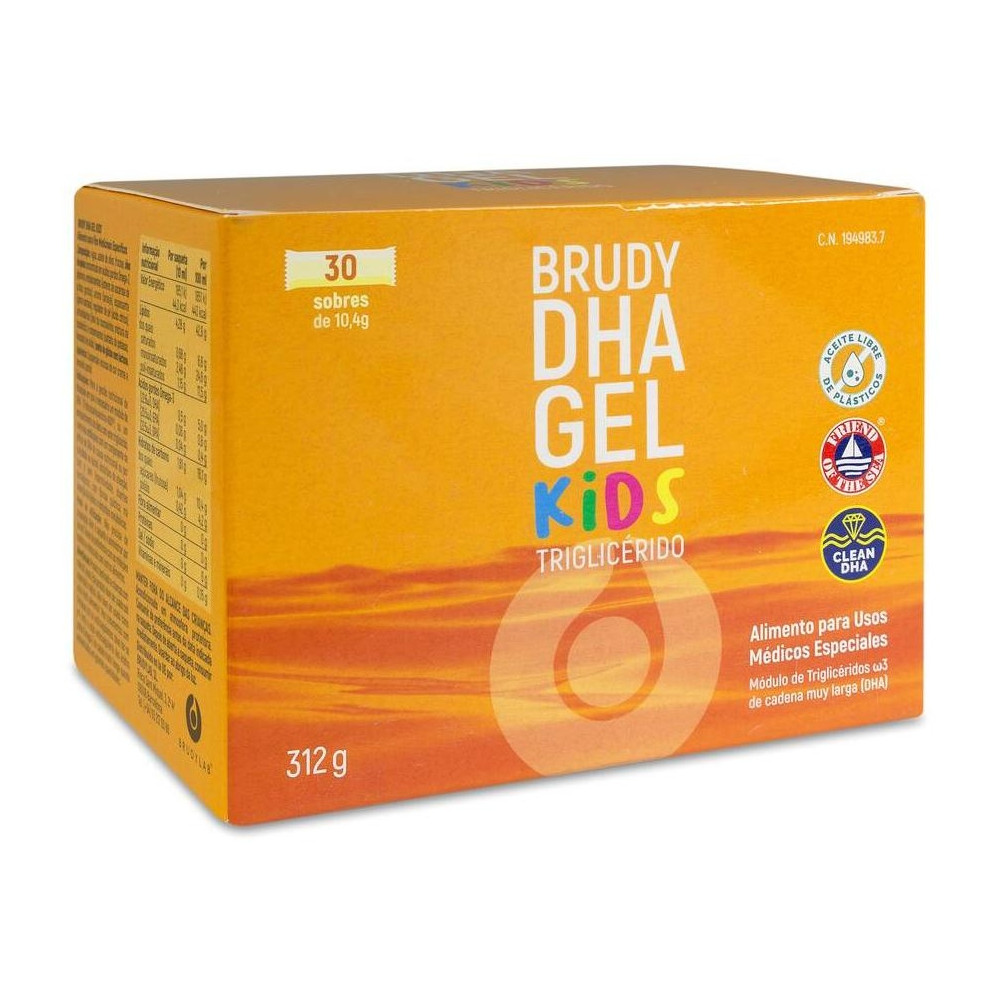 Brudy Dha Gel Kids, 30 Sobres