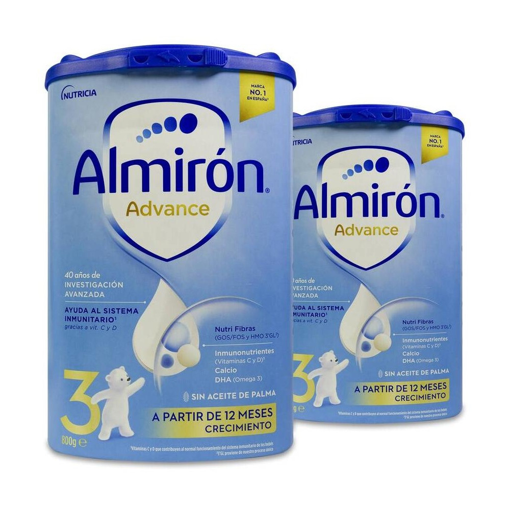Almirón Advance 3 Leche De Crecimiento 2X800Gr