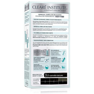 Cleare Institute Colour Clinuance Tinte Permanente 30 Castaño Oscuro 170Ml