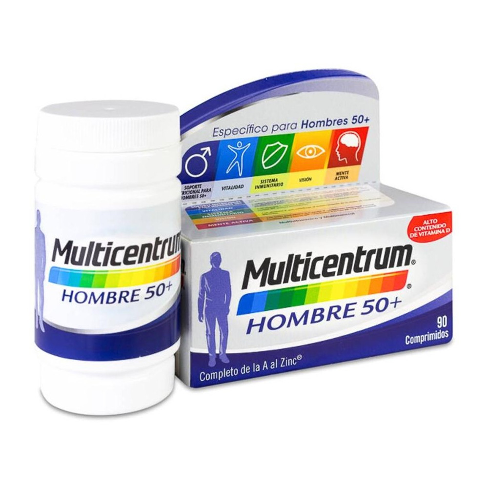 Multicentrum Hombre 50+ Multivitamínico 90 Comprimidos