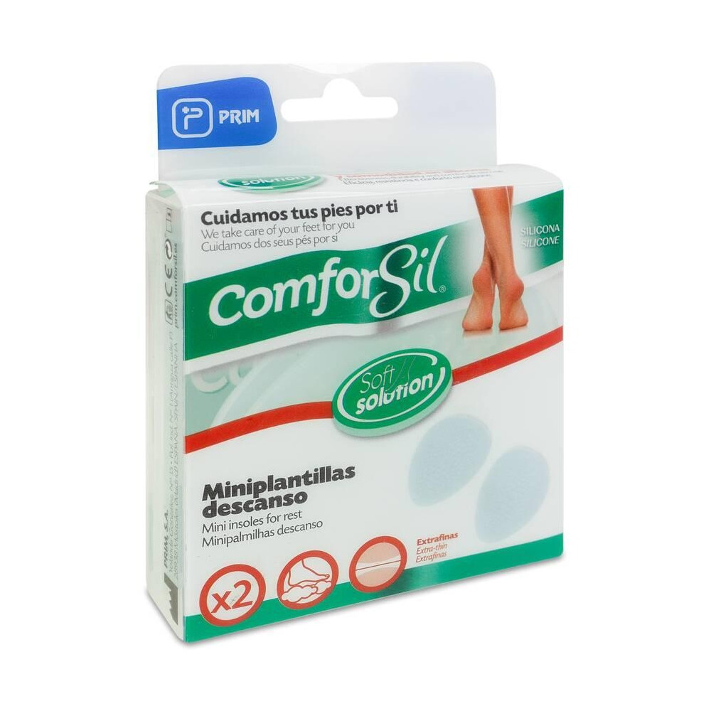 Comforsil Miniplantillas Extrafinas Translúcidas Silicona, 2 Pares