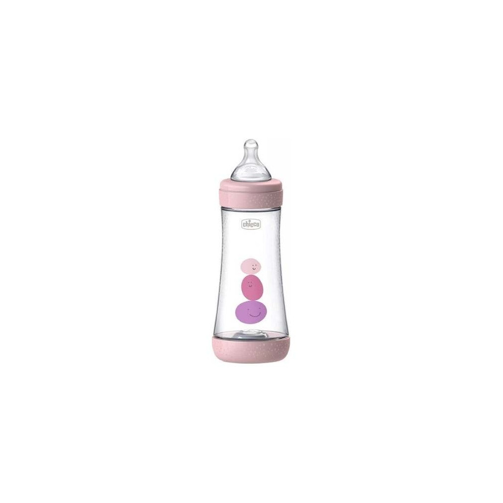 Chicco Perfect 5 Biberón Tetina De Silicona Rosa 4M+ 300Ml
