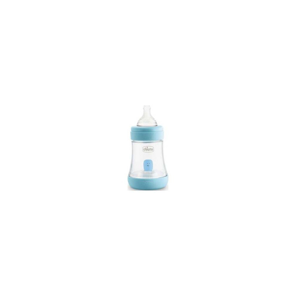 Chicco Perfect 5 Biberón +0M Silicona Azul, 150 Ml