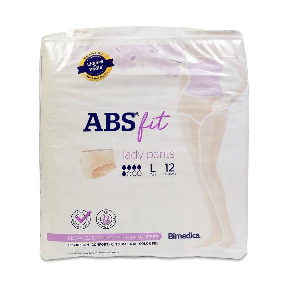 Lindor Absorbente Incontinencia Orina Fit Pants Lady Talla G 12Uds