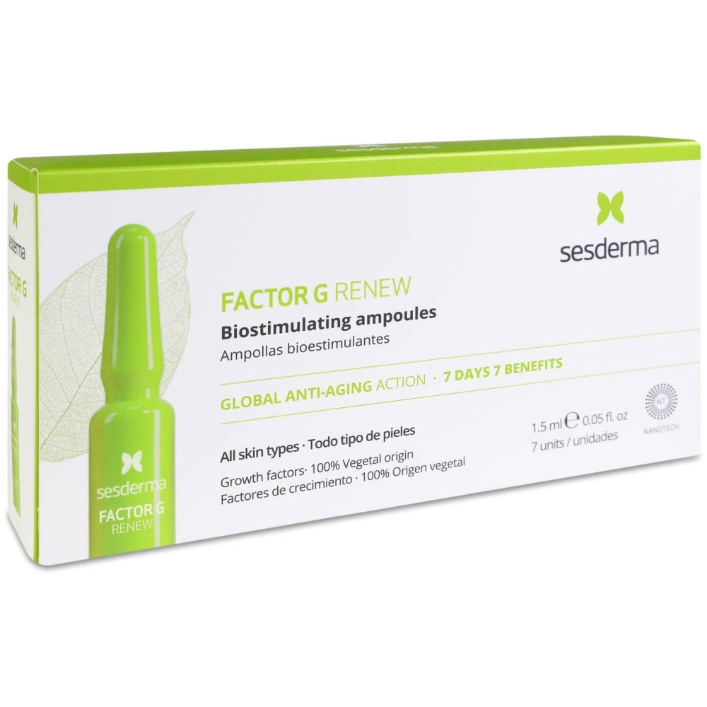 Sesderma Factor G Renew Ampollas Antienvejecimiento, 7 Uds X 1,5 Ml