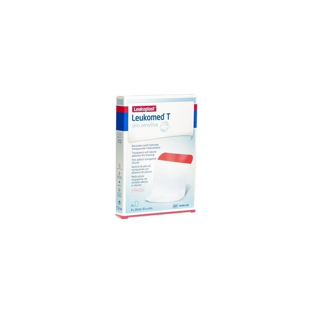 Leukoplast Leukomed Skin Sensitive Apósitos Adhesivos 8 X10 Cm 5U