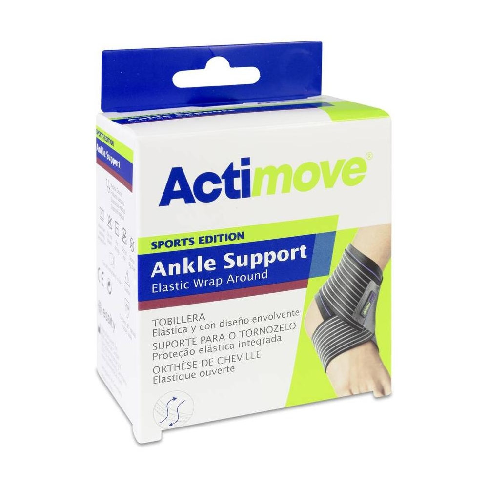 Actimove Tobillera Elástica Con Cincha Estabilizadora Talla M, 1 Unidad