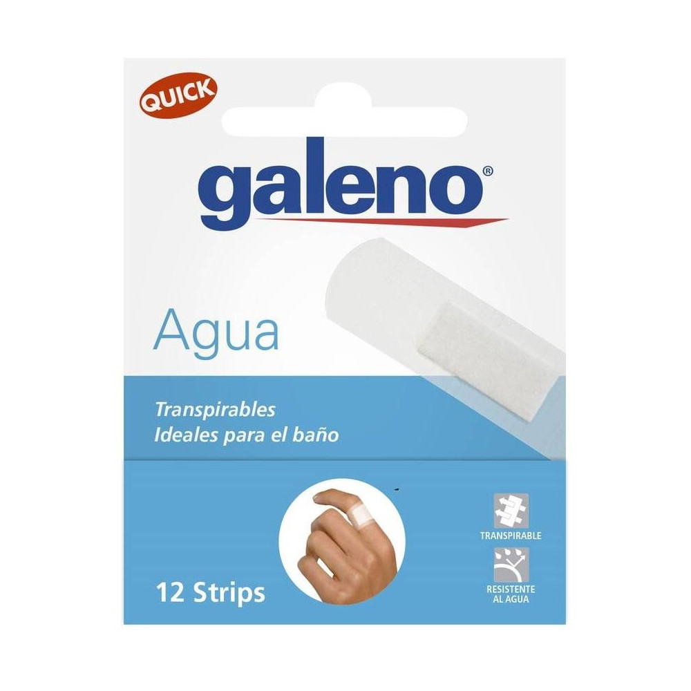Galeno Tiras Quick Plastic Transparente, 12 Uds
