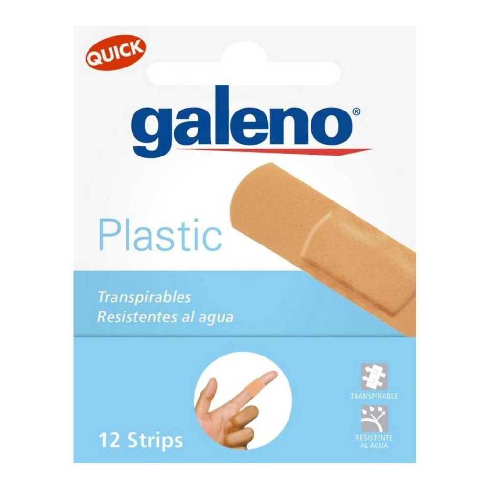 Galeno Tiras Quick Plastic Color Piel, 12 Uds