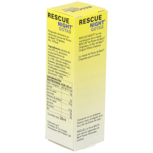 Bach Original Flower Remedy Gotas Naturales Para Relajarse Y Dormir Rescue Night 20Ml