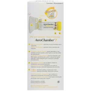 Aerochamber Plus Flow-Vu Cámara De Inhalación Infantil 1Ud