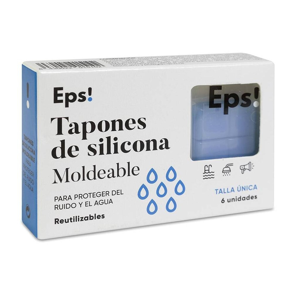 Deiters Teps! Tapón De Silicona Moldeable, 6 Unidades