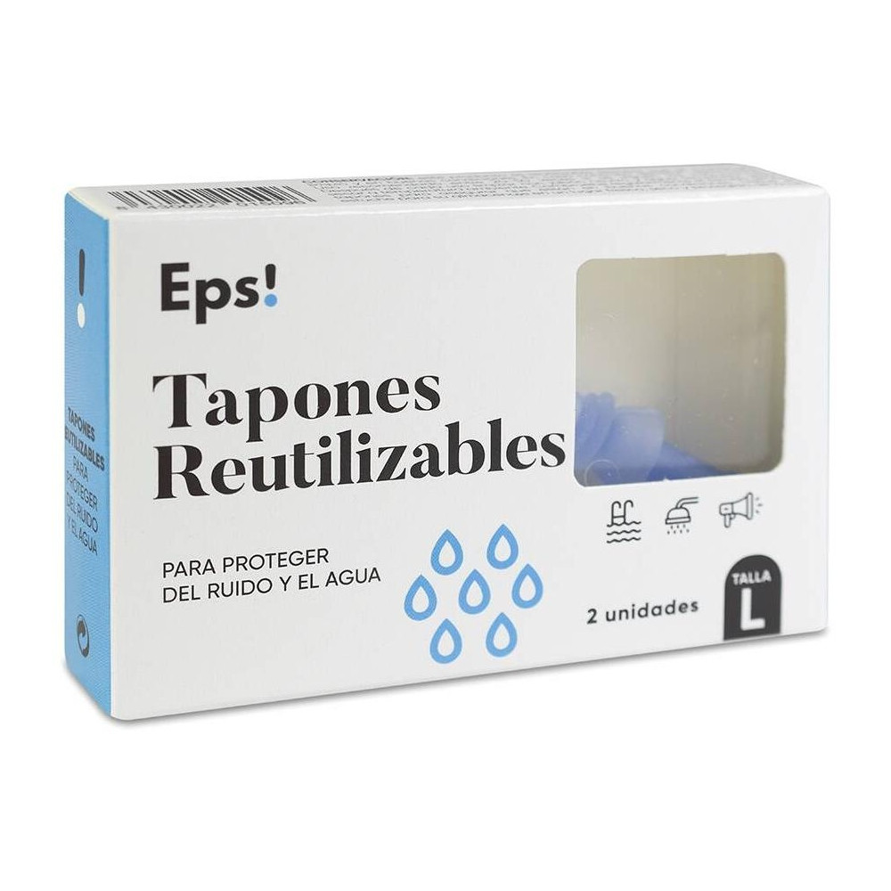 Deiters Teps! Tapón Silicona Reutilizables Talla L, 2 Unidades