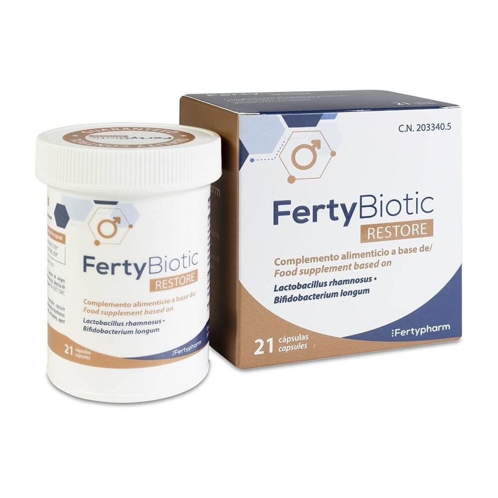 Fertypharm Fertybiotic Restore Probióticos Para La Fertilidad Masculina 21 Cápsulas