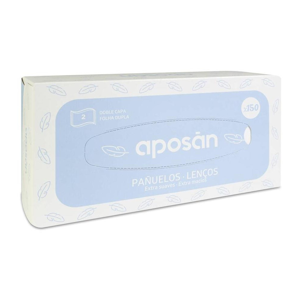 Aposán Caja De Pañuelos De Doble Capa, 150 Unidades