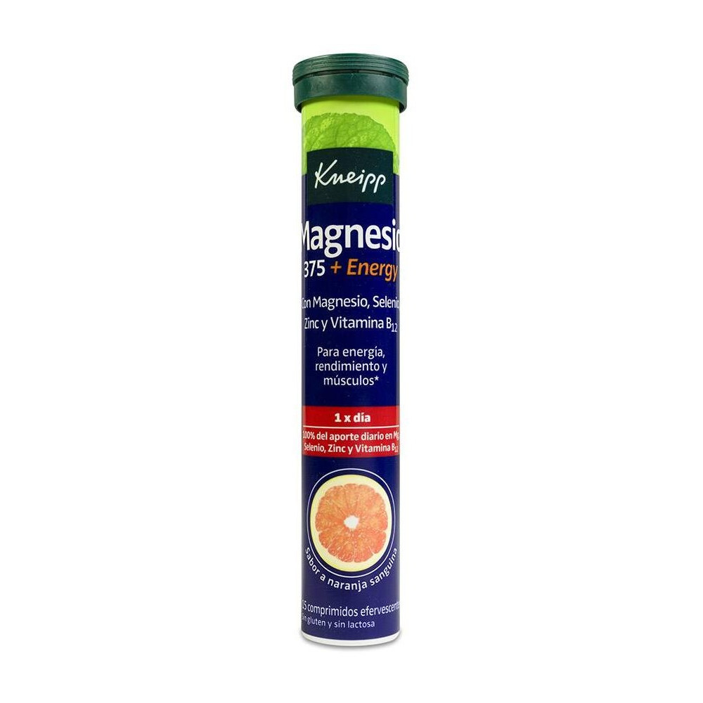 Magnesium 375 + Energy Comprimidos Efervescentes 15 U