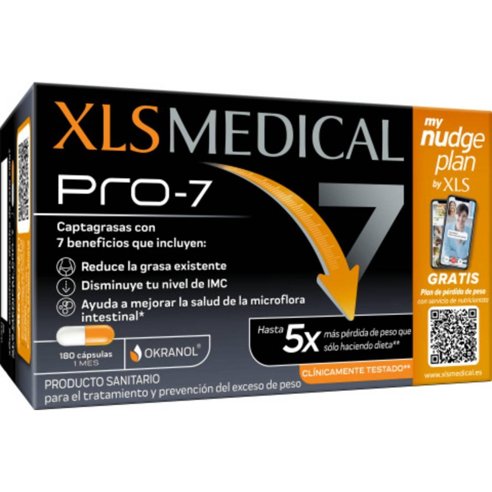 Xls Medical Pro-7 Captagrasas 180 Cápsulas