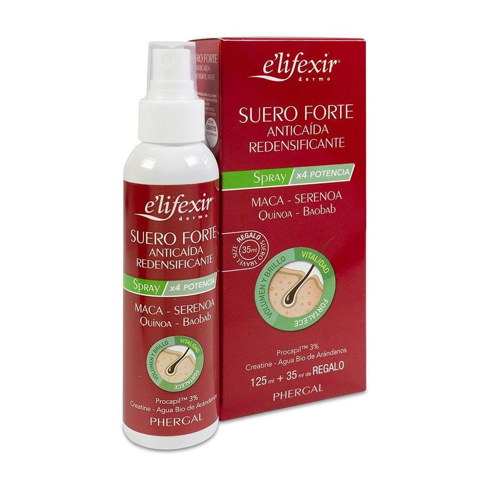 Elifexir Dermo Suero Forte Anticaída Redensificante, 125 Ml + 35 Ml De Regalo