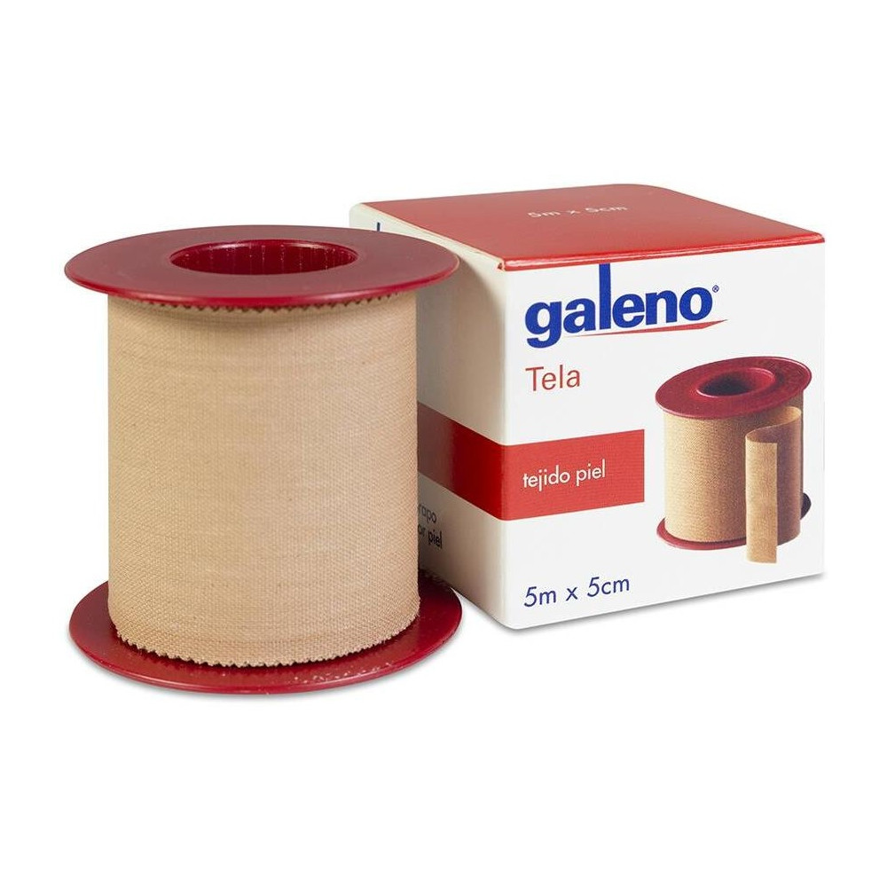 Galeno Esparadrapo Tela Piel 5 M X 5 Cm, 1 Unidad