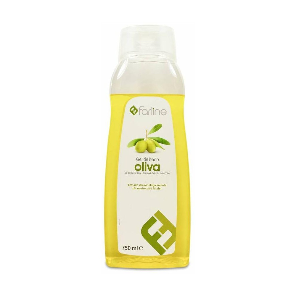 Farline Gel De Baño Aceite De Oliva, 750 Ml