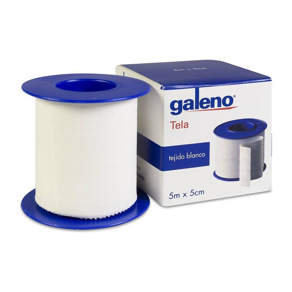 Galeno Esparadrapo Tela Blanco 5 M X 5 Cm, 1 Unidad