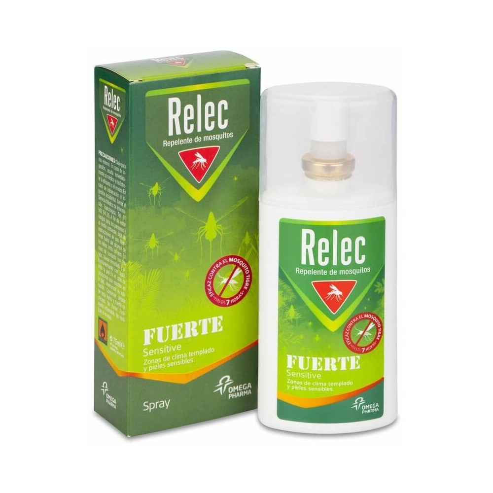 Relec Repelente De Mosquitos Fuerte Sensitive Familiar Spray 75Ml
