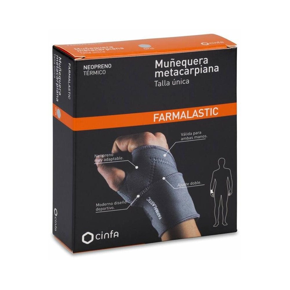 Farmalastic Muñequera Metacarpiana Ambas Manos T-Única 1Ud