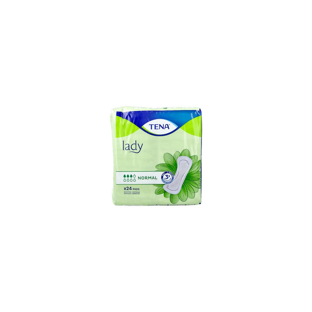 Tena Lady Absorbente Incontinencia Orina Ligera Normal, 24 Uds