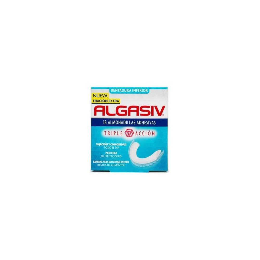 Algasiv Almohadillas Adhesivas Protesis Inferior 18Uds