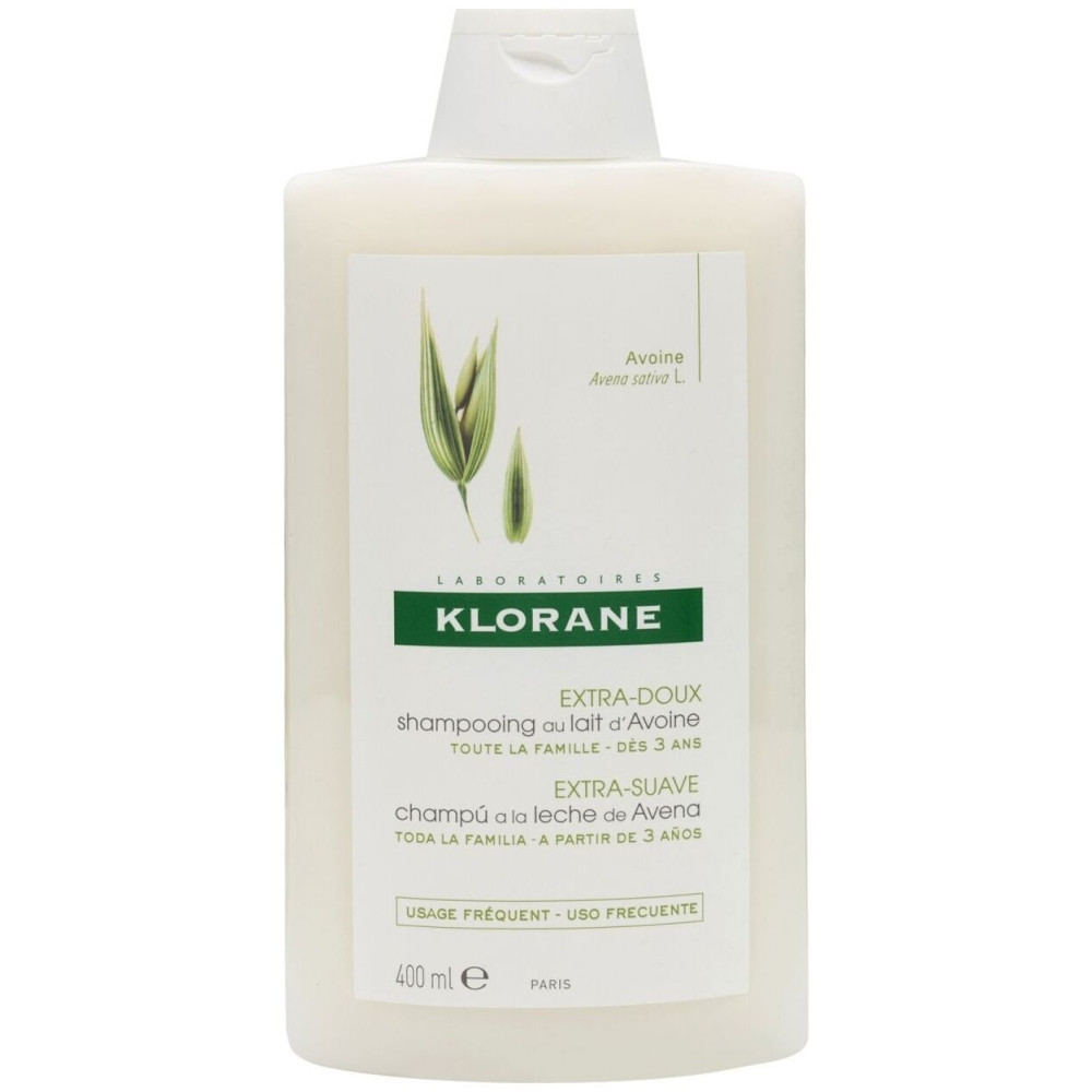 Klorane Champú Extrasuave A La Leche De Avena, 400 Ml