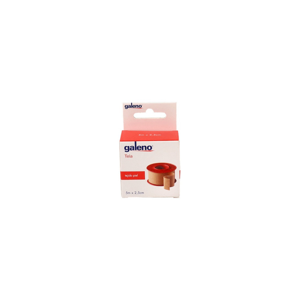 Galeno Esparadrapo Tejido Piel 5 M X 2,5 Cm, 1 Ud