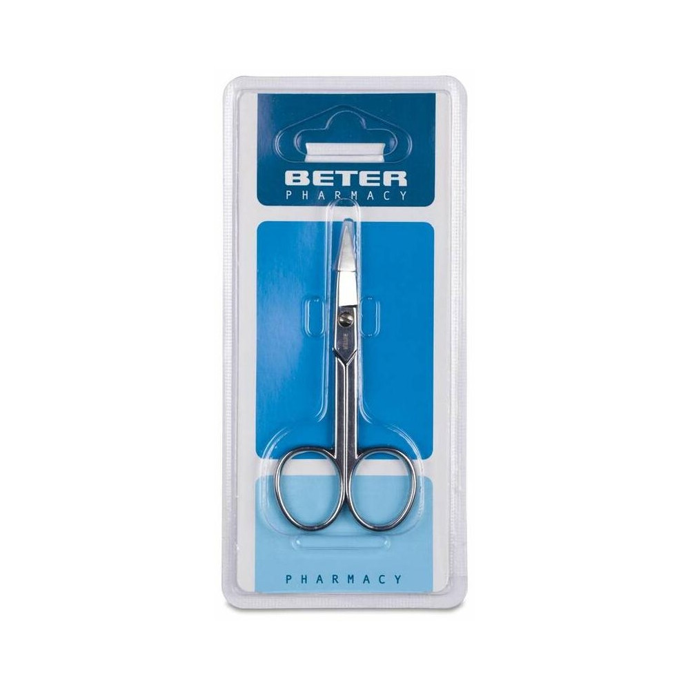 Beter Tijera Manicura Uñas Curva Cromada, 1 Ud