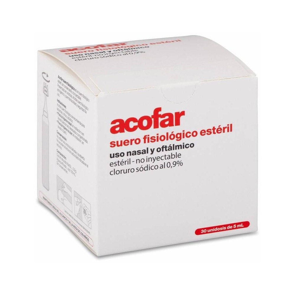Acofar Suero Fisiológico Estéril, 30 Monodosis