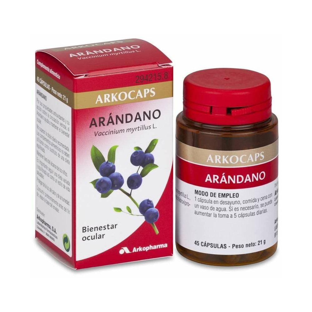 Arkopharma Arkocápsulas Arándano, 50 Cápsulas