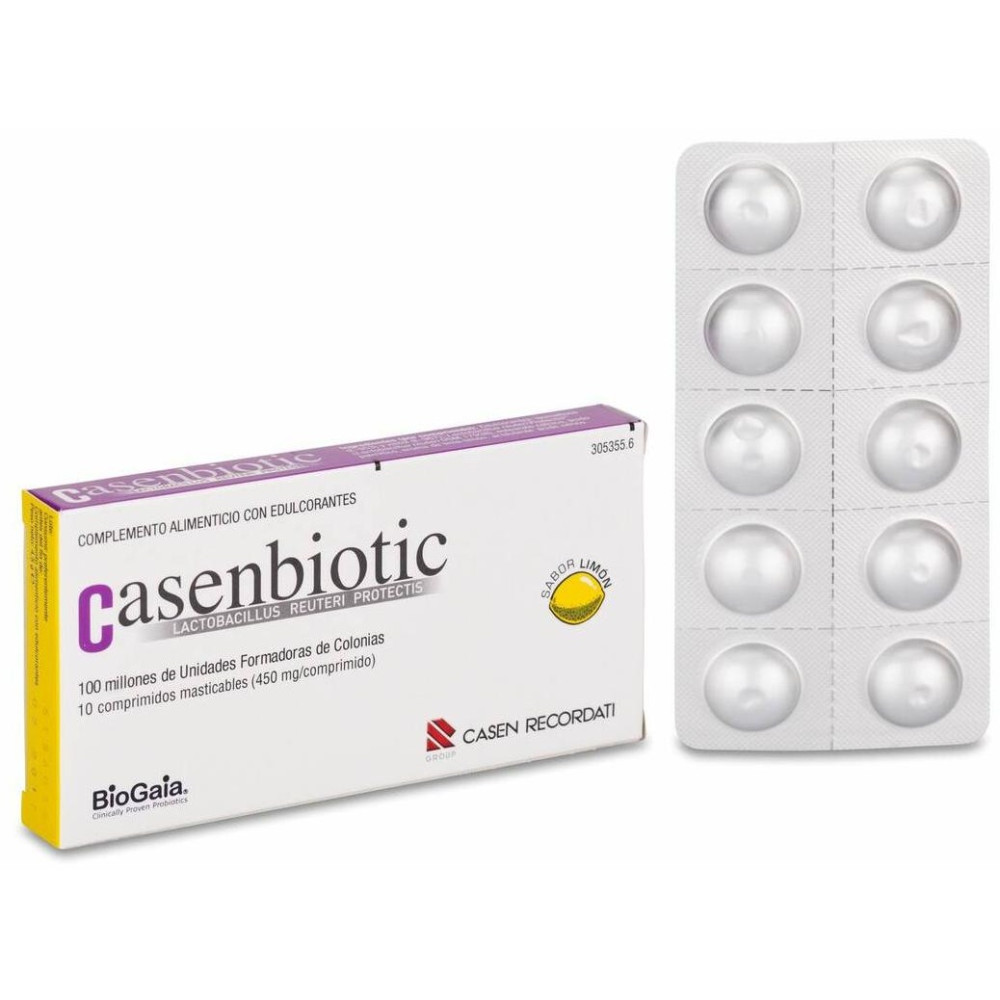 Casenbiotic Sabor Limón, 10 Comprimidos