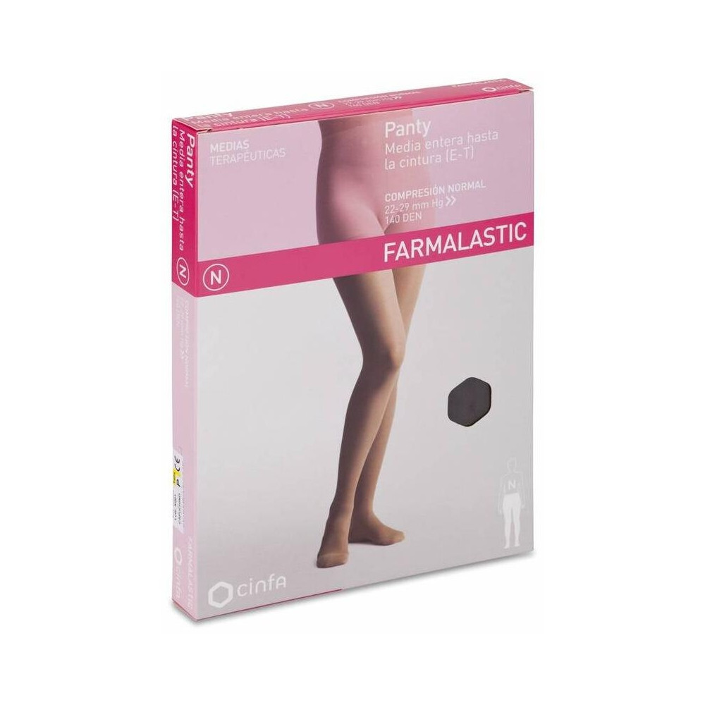 Farmalastic Panty-Media Hasta La Cintura (E-T) Comp. Normal T-Pequeña Capuchino 1Ud