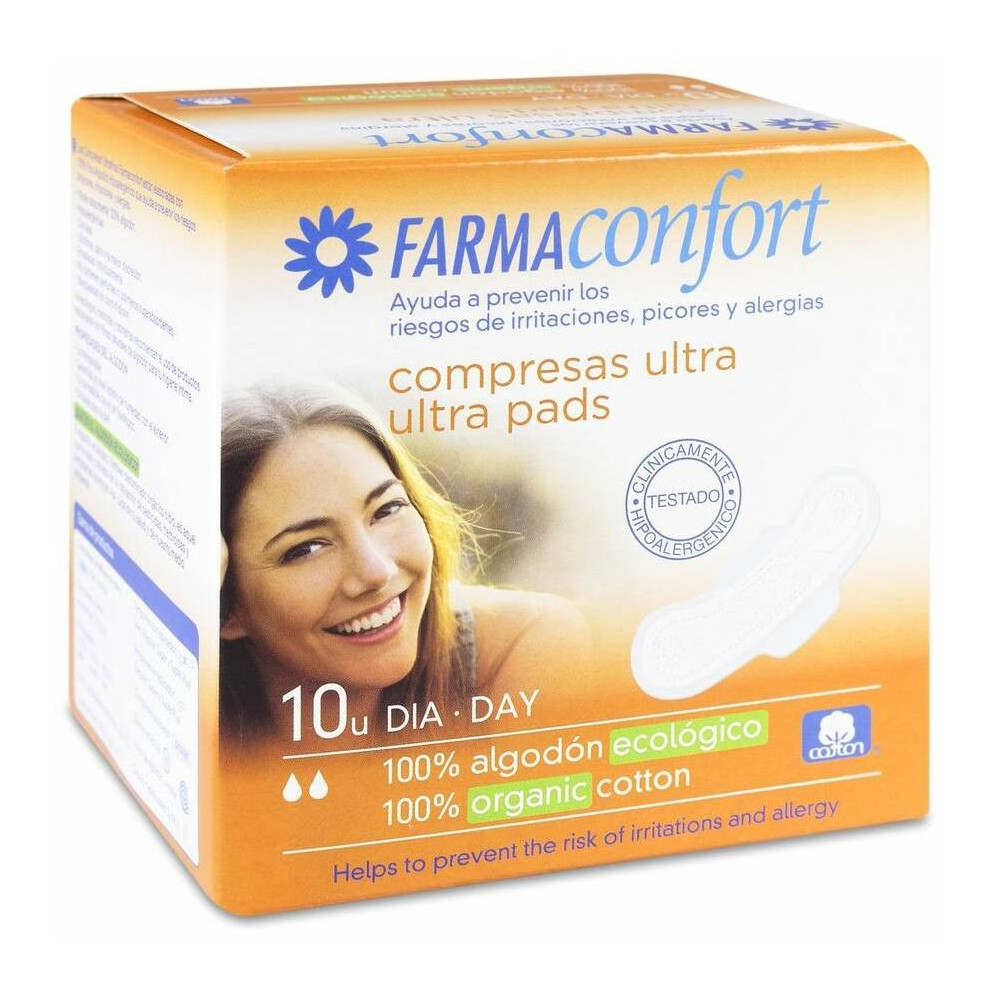 Farmaconfort Compresa Ultra Día Con Alas, 10 Uds