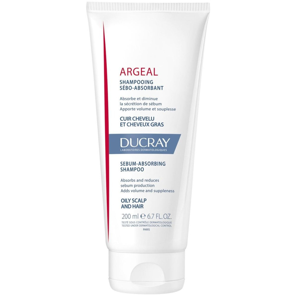 Ducray Argeal Champú Tratante Seboabsrobente, 200 Ml