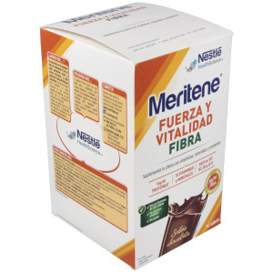 Meritene Fuerza Y Vitalidad Fibra Sabor Chocolate Batidos 14Uds