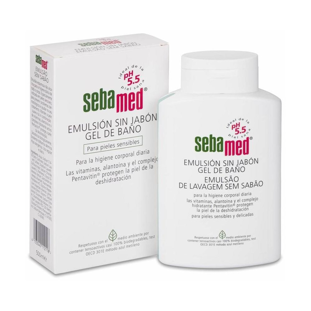 Emulsion Sin Jabon Gel De Baño 500Ml.