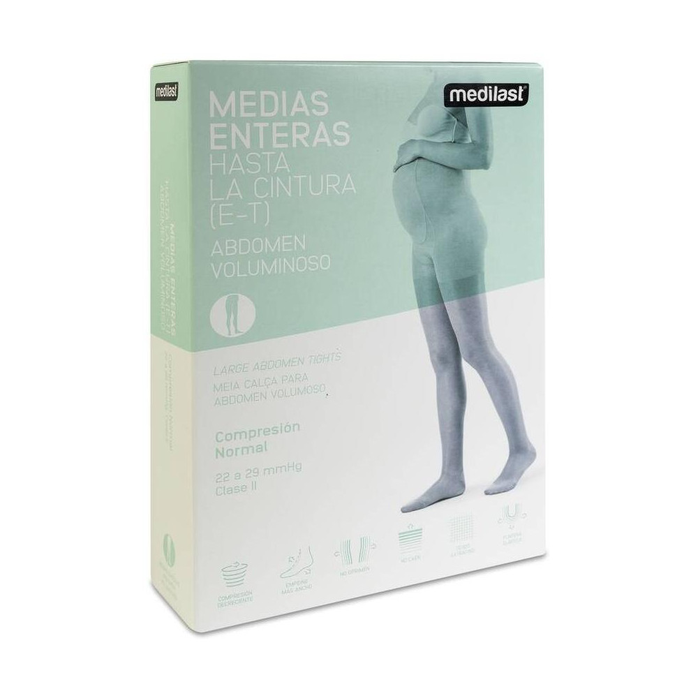 Medilast Panty De Compresión Normal Abdomen Voluminoso, Negro Talla Mediana, 1 Ud