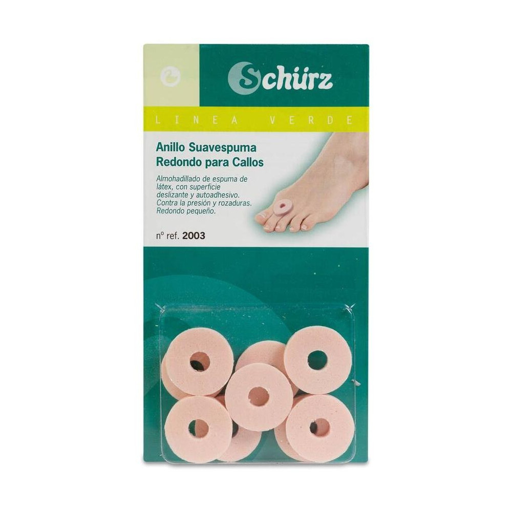 Schurz Suavespuma Parches Callos Anillo Redondo Peq