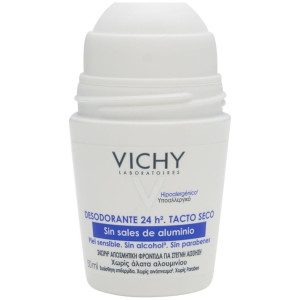 Vichy Desodorante 24 H Sin Sales De Aluminio Roll On, 50 Ml
