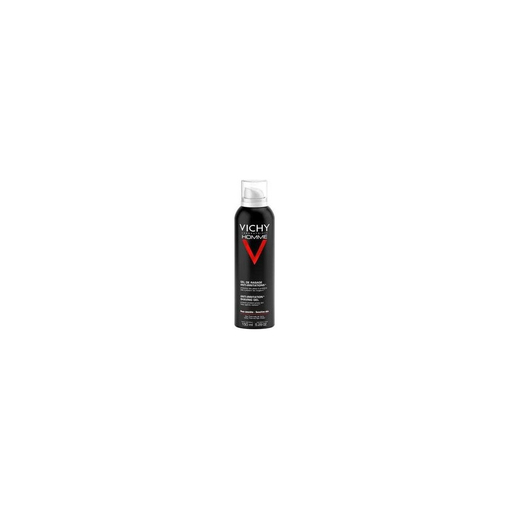 Vichy Homme Gel-Crema De Afeitar Sin Jabon Pieles Sensibles, 200 Ml