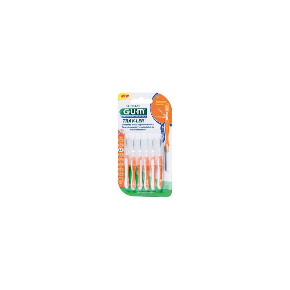 Cepillo Interdental De Viaje Antibacterial Ultrafino De 0_9Mm 6Uds