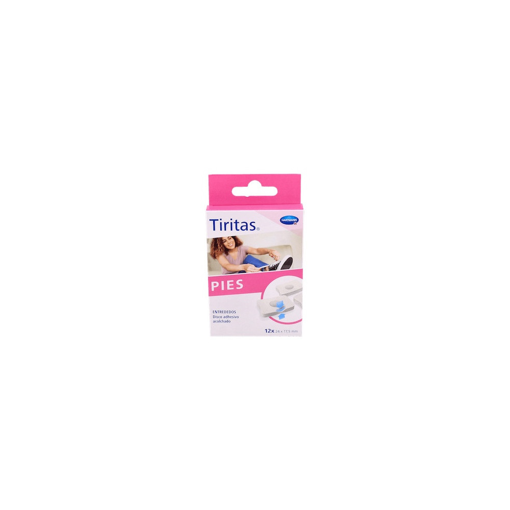 Tiritas Discos Entrededos 24 X 17,5 Mm, 12 Uds