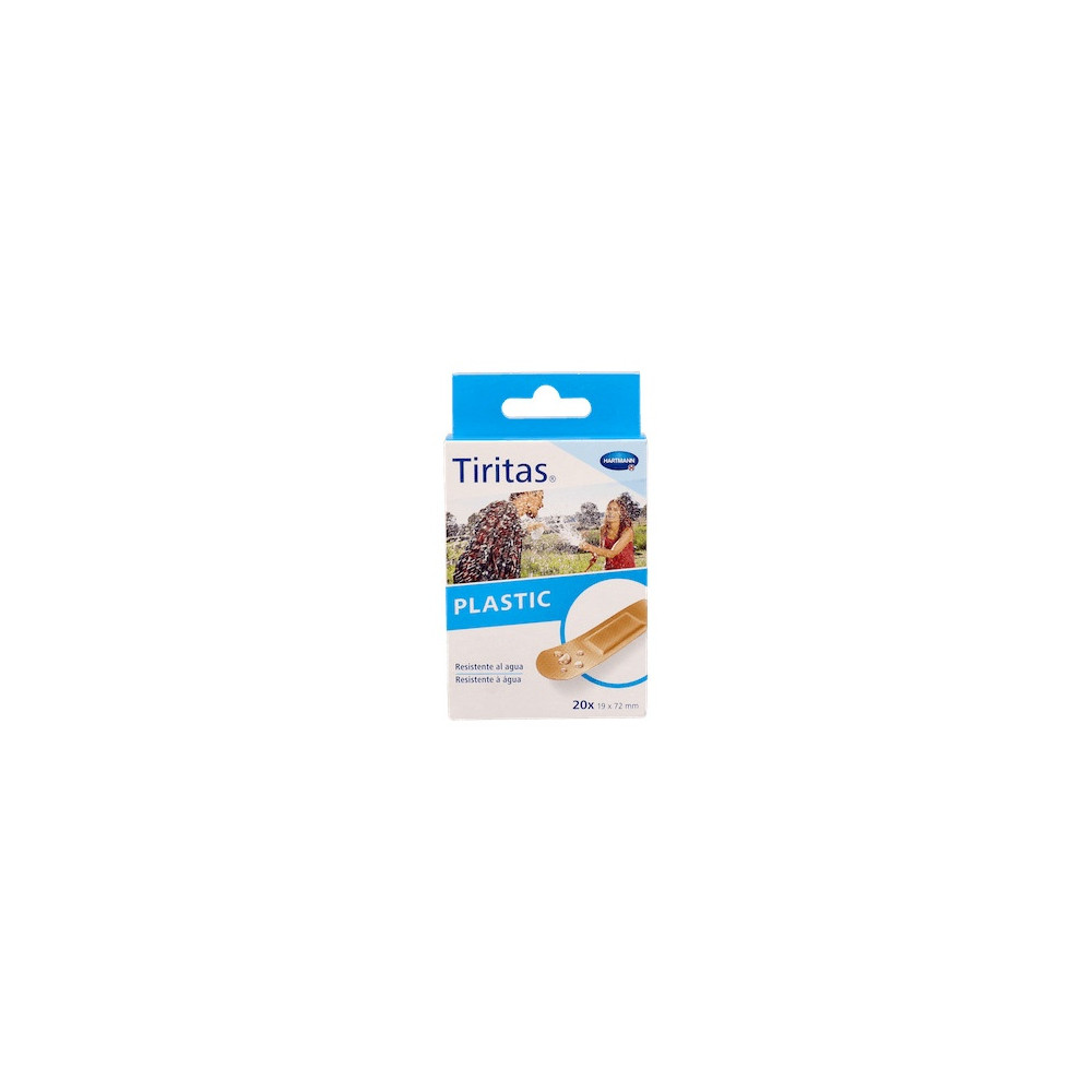 Tiritas Plastic Apósito Adhesivo, 20 Uds