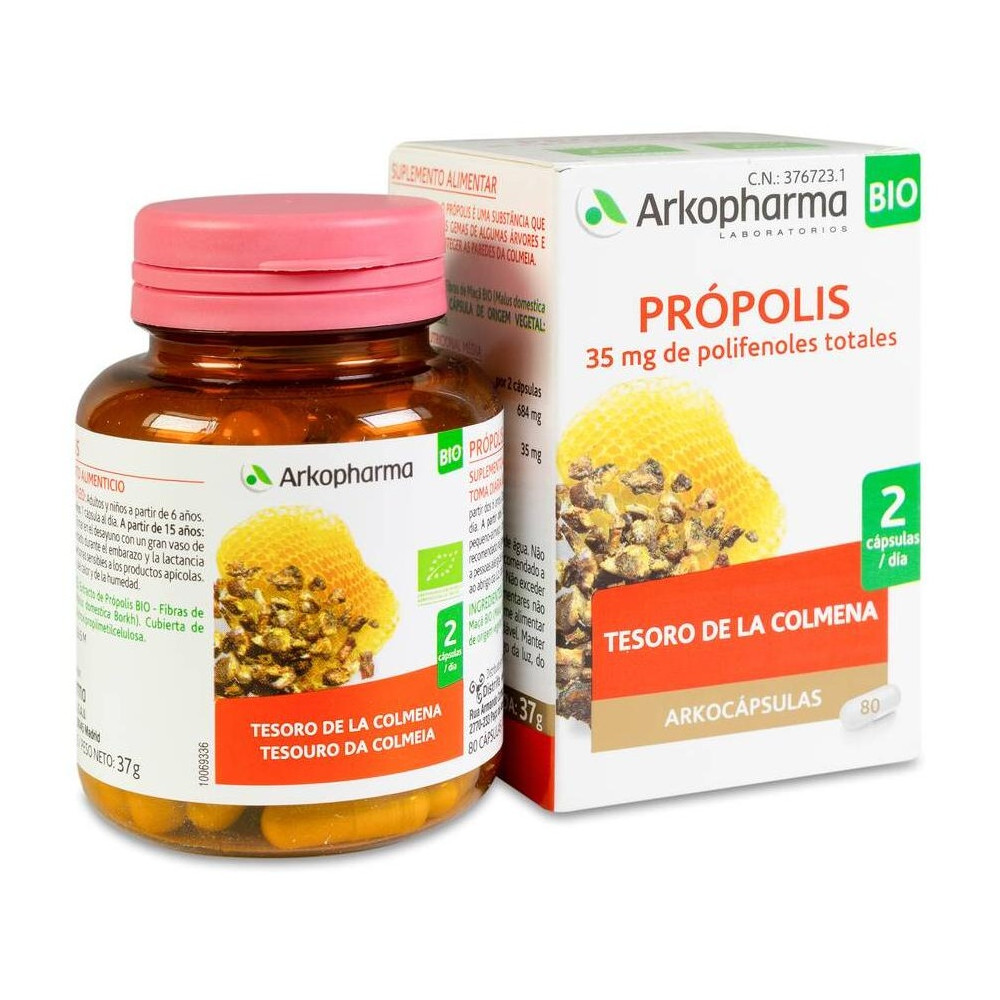 Arkopharma Arkocápsulas Própolis Bio 80 Cápsulas