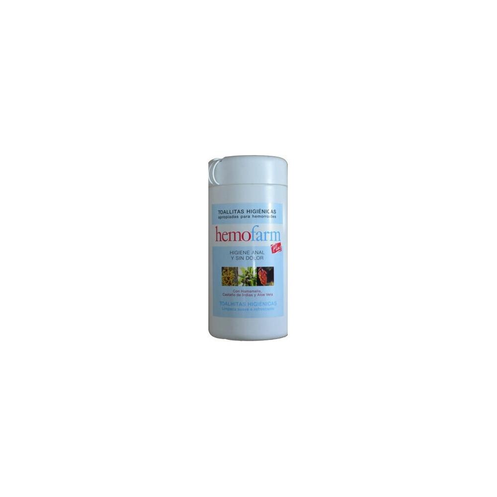 Hemofarm Plus Bote Toallitas, 60 Uds